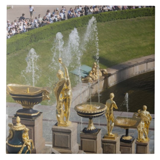 Saint Petersburg, Grand Cascade fountains Tile (Front)