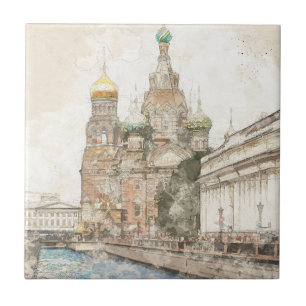 Saint Petersburg Russia Ceramic Tile – Iconic Land