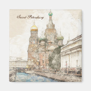 Saint Petersburg Russia Magnet – Travel Souvenir