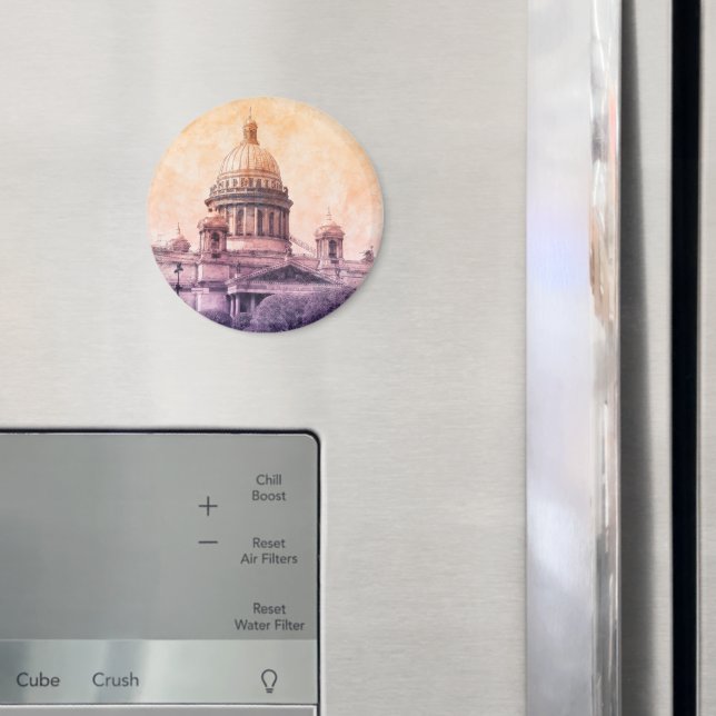 Saint Petersburg Russia – Vintage Travel Souvenir  Magnet (In Situ (Fridge))
