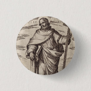Saint Philip one of the Twelve Apostles 3 Cm Round Badge