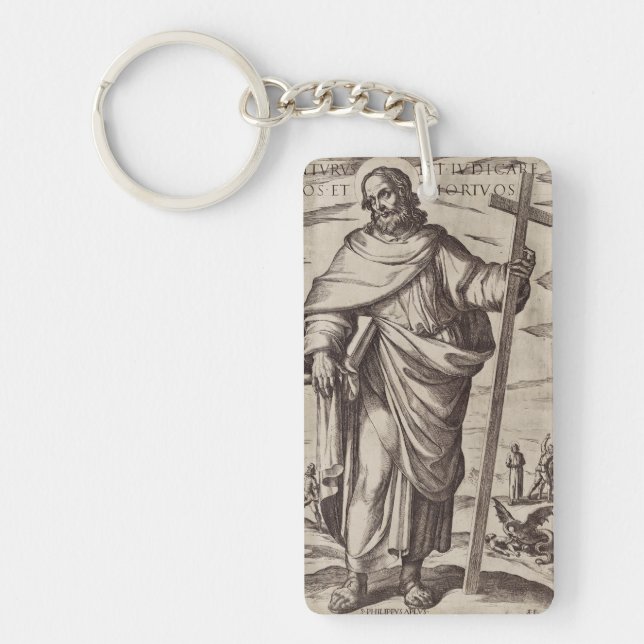 Saint Philip one of the Twelve Apostles Key Ring (Front)