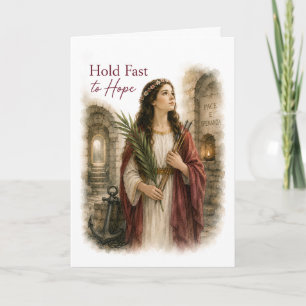 Saint Philomena Catholic Birthday Card