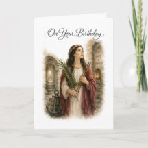Saint Philomena Catholic Birthday Card