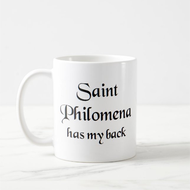 saint philomena coffee mug (Left)