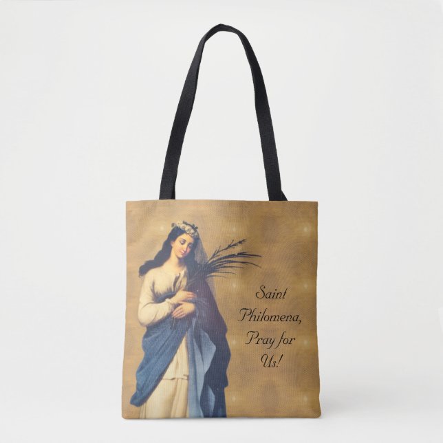 Saint Philomena Customisable Tote Bag (Front)