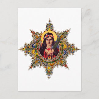 Saint Philomena, patron of babies & children Postcard