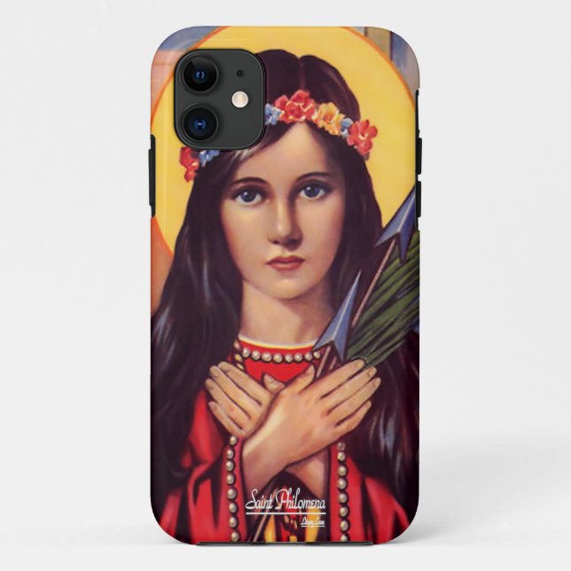Saint Philomena Patroness of Youth Case-Mate iPhone Case (Back)