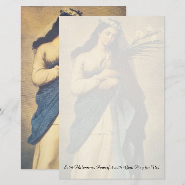Saint Philomena Stationery (Front/Back)