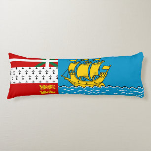 Saint Pierre and Miquelon Flag Body Cushion