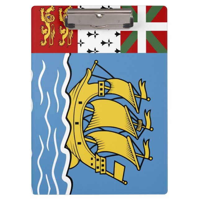 Saint Pierre and Miquelon flag Clipboard (Front)