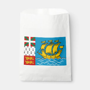 Saint Pierre and Miquelon Flag Favour Bags