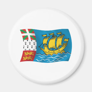 Saint Pierre And Miquelon Flag Magnet