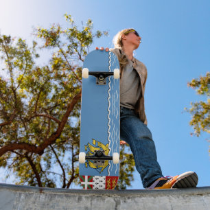 Saint Pierre and Miquelon flag Skateboard