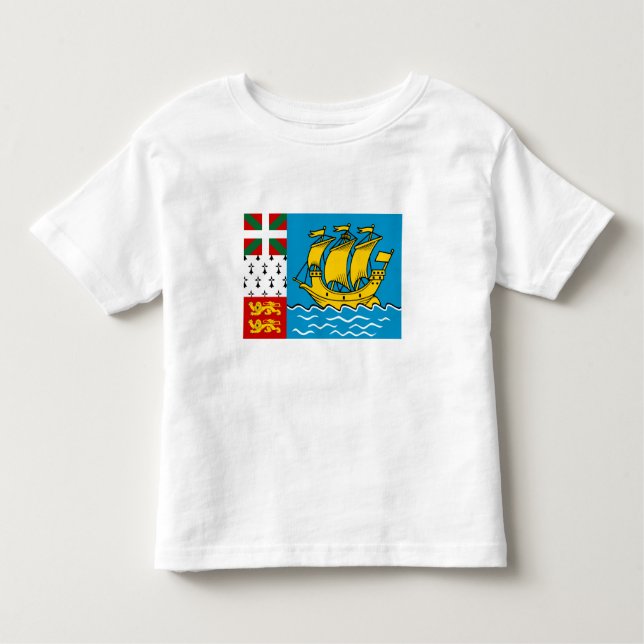 Saint Pierre and Miquelon Flag Toddler T-Shirt (Front)