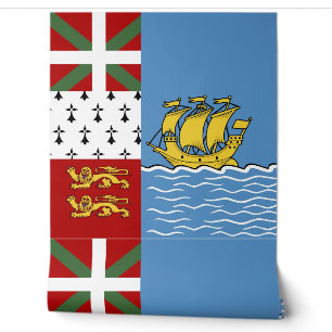 Saint Pierre and Miquelon flag Wallpaper