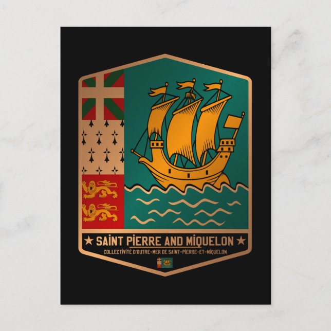 Saint Pierre and Miquelon Postcard (Front)