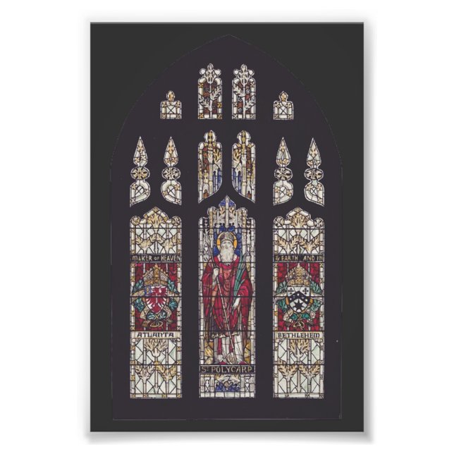 Saint Polycarp Bishop of Smyrna Photo Print (Front)