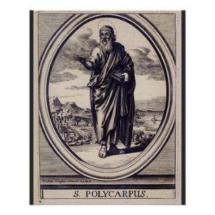 Saint Polycarp of Smyrna Martyr and Church Father Poster