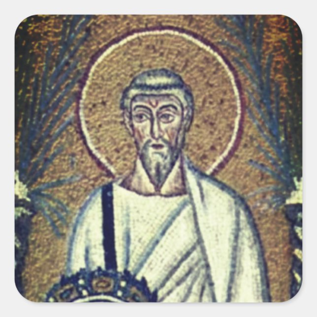 Saint Polycarp Square Sticker (Front)