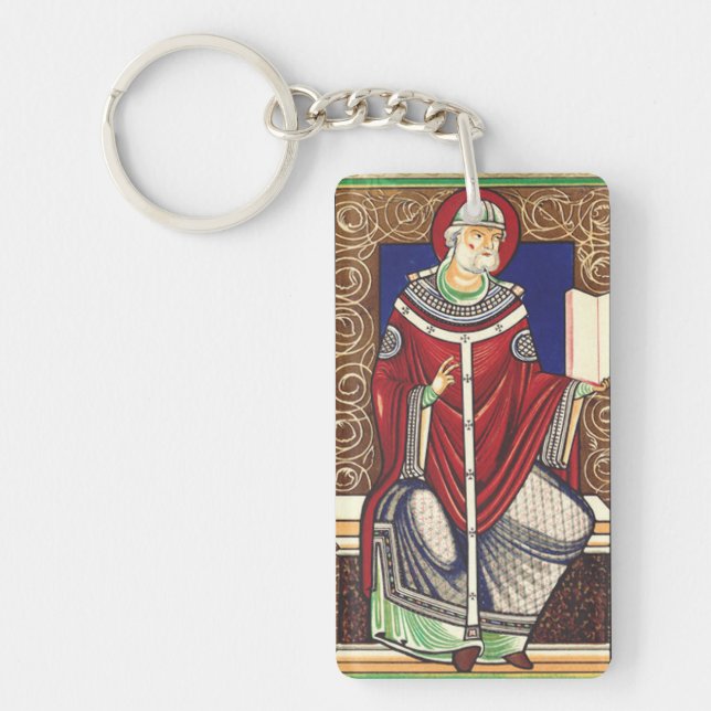  Saint Pope Gregory the Great Key Ring (Front)