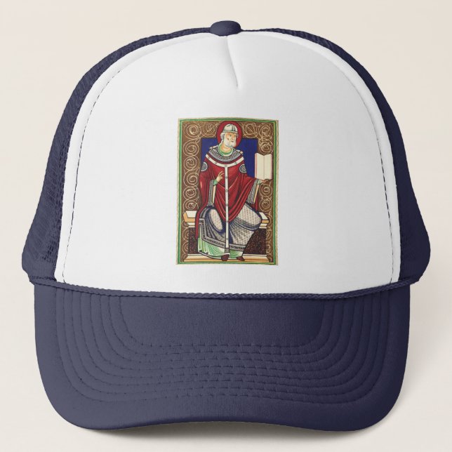  Saint Pope Gregory the Great Trucker Hat (Front)
