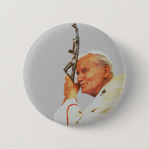 Saint Pope John Paul II 6 Cm Round Badge