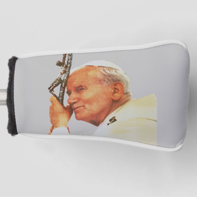 Saint Pope John Paul II Classical Portrait Golf Head Cover (Front)