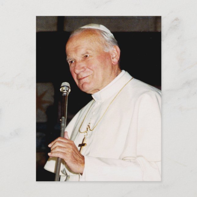 Saint Pope John Paul II Postcard (Front)