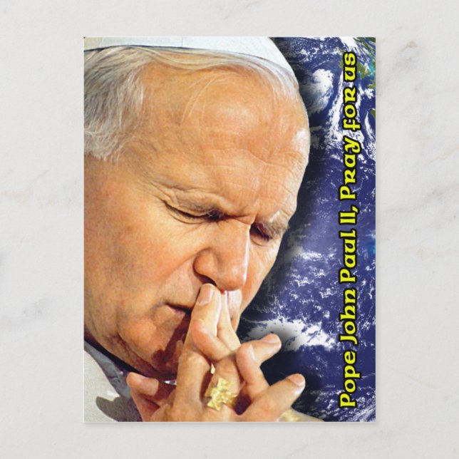 Saint Pope John Paul II Prayer Prayer Card (Front)
