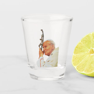 Saint Pope John Paul II Shot Glass