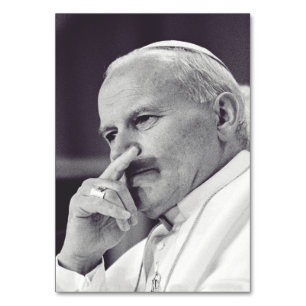 Saint Pope John Paul II Table Number