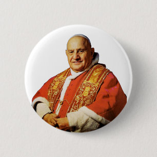 Saint Pope John XXIII head of the Catholic Church 6 Cm Round Badge