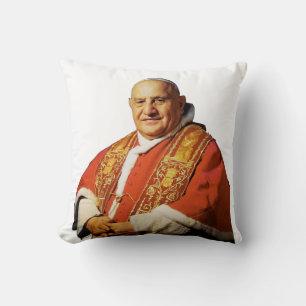 Saint Pope John XXIII head of the Catholic Church Cushion