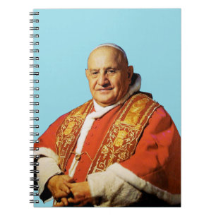 Saint Pope John XXIII head of the Catholic Church Notebook