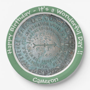 Saint Regis Mountain USGS Benchmark Party Items Paper Plate