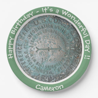 Saint Regis Mountain USGS Benchmark Party Items Paper Plate