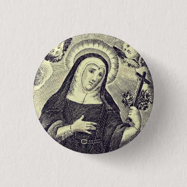 Saint Rita of Cascia 3 Cm Round Badge (Front)