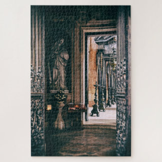Saint Rita of Cascia statue in Mafra Palace Jigsaw Puzzle