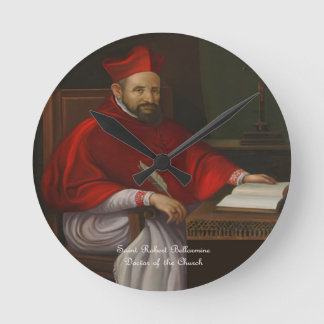 Saint Robert Bellarmine Round Clock