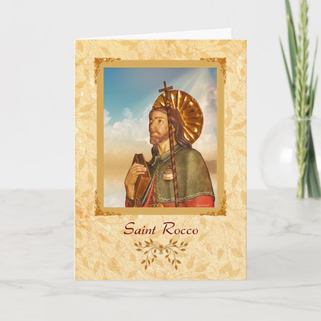 Saint Rocco - Blank Greeting Card (Front)