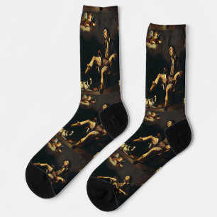 Saint Roch and the Angel by Guy François Socks