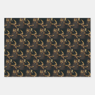 Saint Roch and the Angel by Guy François Wrapping Paper Sheet