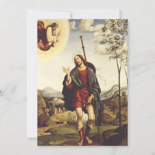 Saint Roch by Francesco Francia Invitation