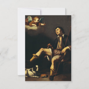 Saint Roch Sacred Graphic Holy Card