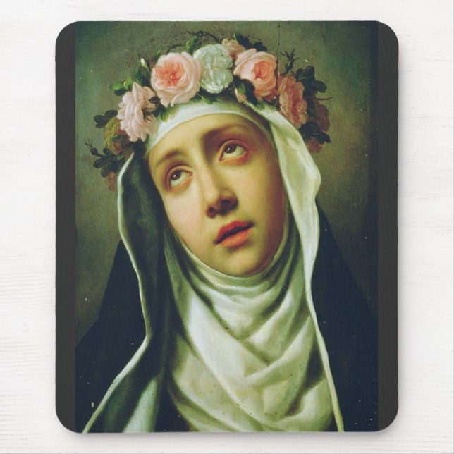 Saint Rose of Lima by Francesco de Mura Mouse Pad (Front)