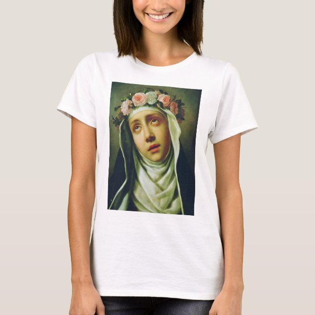 Saint Rose of Lima by Francesco de Mura T-Shirt (Front)