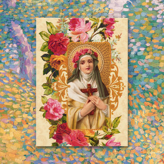Saint Rose of Lima Holy Card