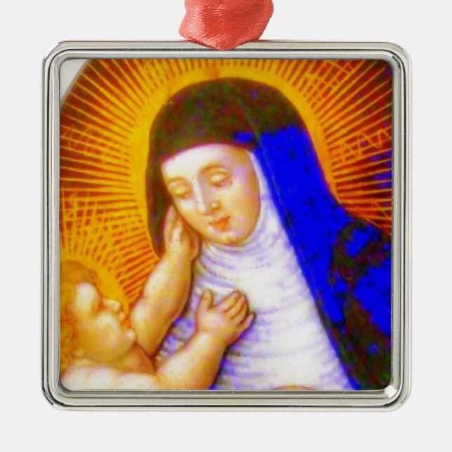 SAINT ROSE OF LIMA METAL TREE DECORATION (Front)