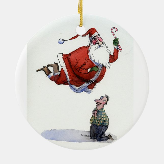 Saint Santa ornament by Richard Thompson (Back)